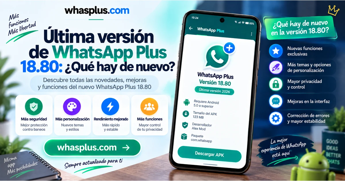 WhatsApp Plus Latest Version 18.80: What’s New?
